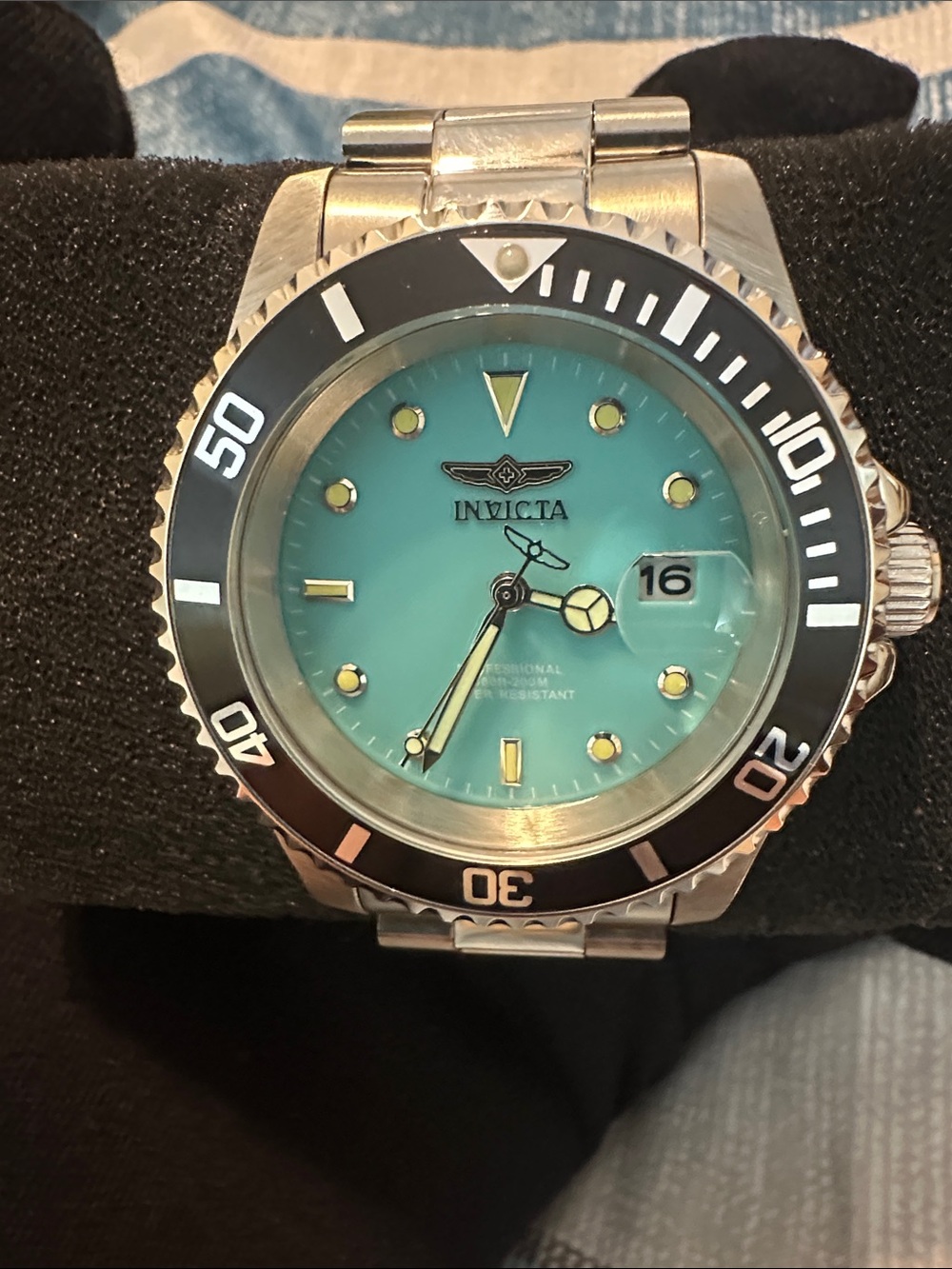 Invicta Pro Diver Aurenova Men's Tiffany Blue Watch - 40mm. Steel (50852)